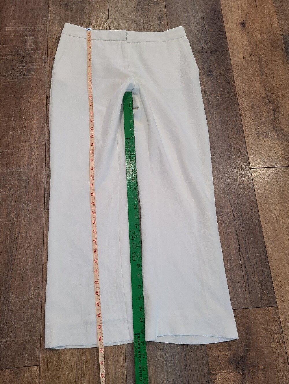 Vince Camuto White Womens Dress Pants - Straight Leg - Picture 2 of 6